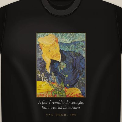 Camiseta com a arte Dr. Gachet